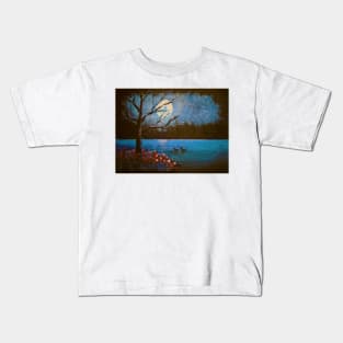 Moonlight night Kids T-Shirt